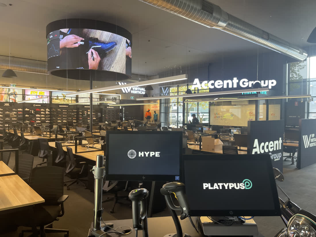 Accent Group — Multi-brand digital dashboard displays