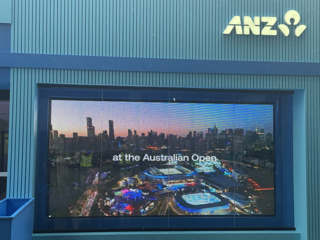 Australian Open ANZ — Outdoor LED screen, Australian Open precinct