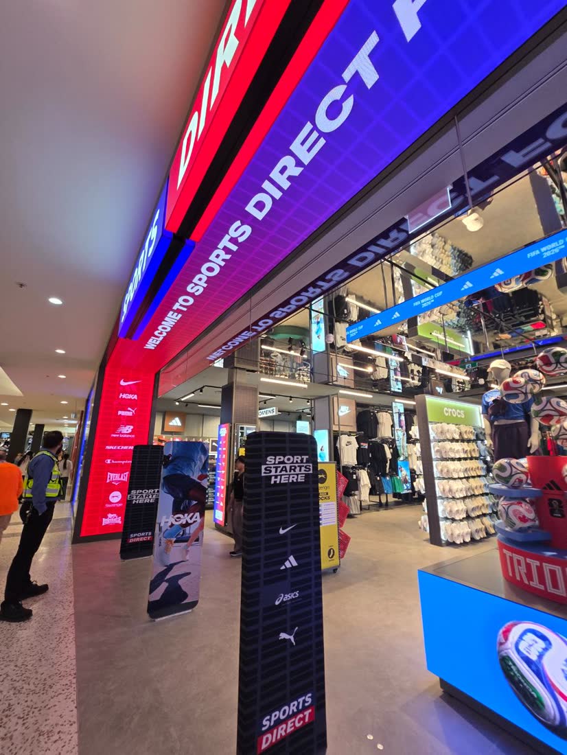 Sports Direct — LED fascia and in-store screens