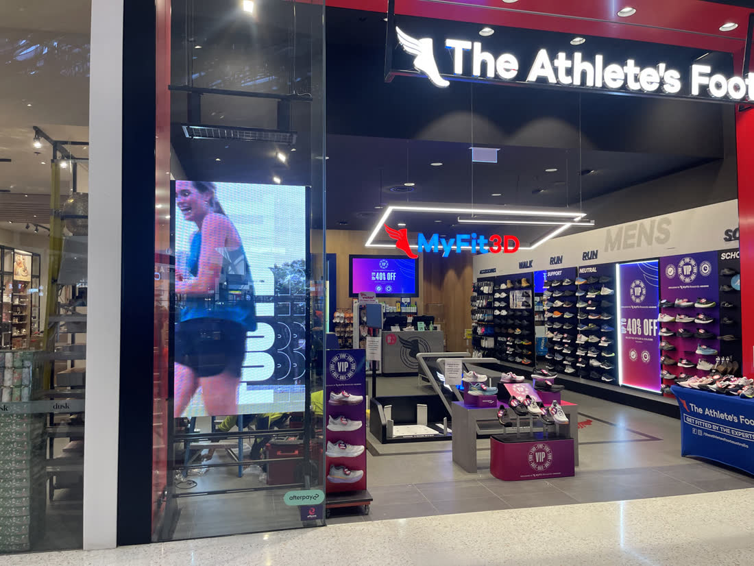 The Athlete's Foot — Shopfront LED display windows