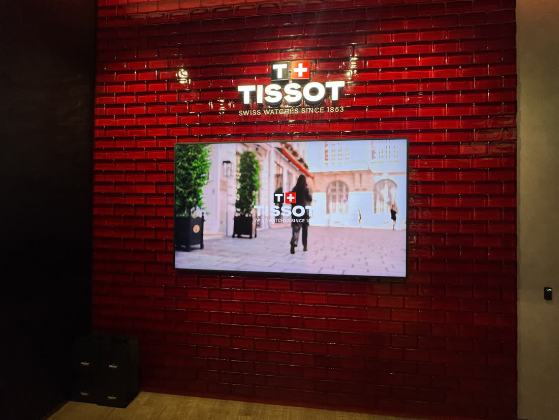 Tissot — In-store display, brand wall