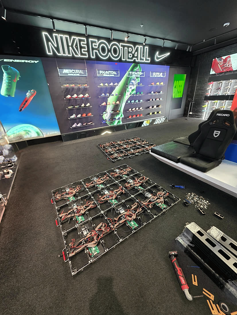 Ultra Football — LED wall installation
